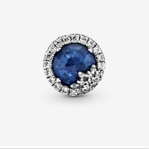 Blue Dazzling Snowflake Charm